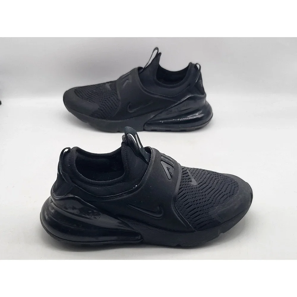 Nike Air Max 270 Kids Black Slip On Athletic Shoes Size 5Y‎ CI1108 005